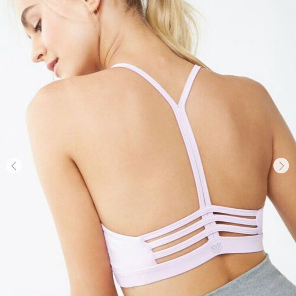 Forever21 - Caged Y-Back Sports Bra in White